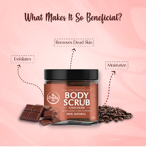 the beauty co India Chocolate and Coffee Body Scrub For Detanning